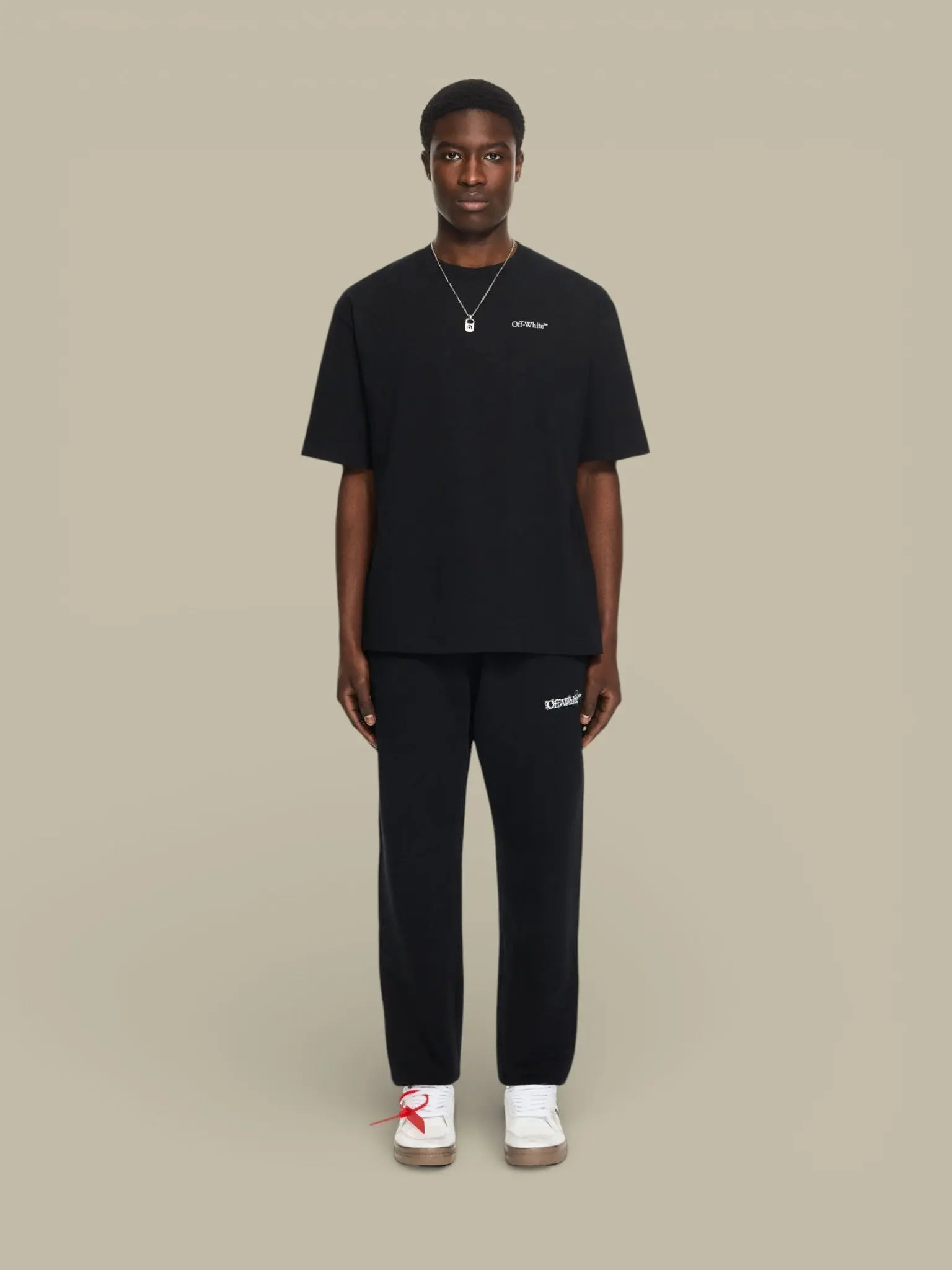 T-Shirt Off - White Black - Half Arrows - t-shirt