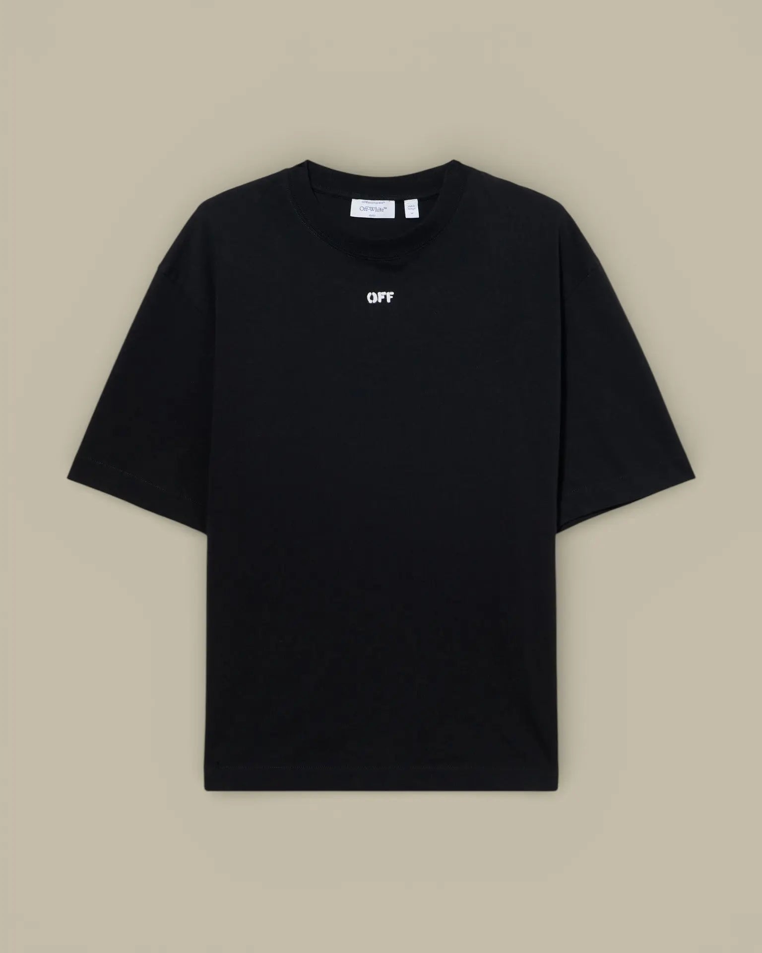 T-Shirt Off - White Black - Rubbed Paint Arrows - t-shirt