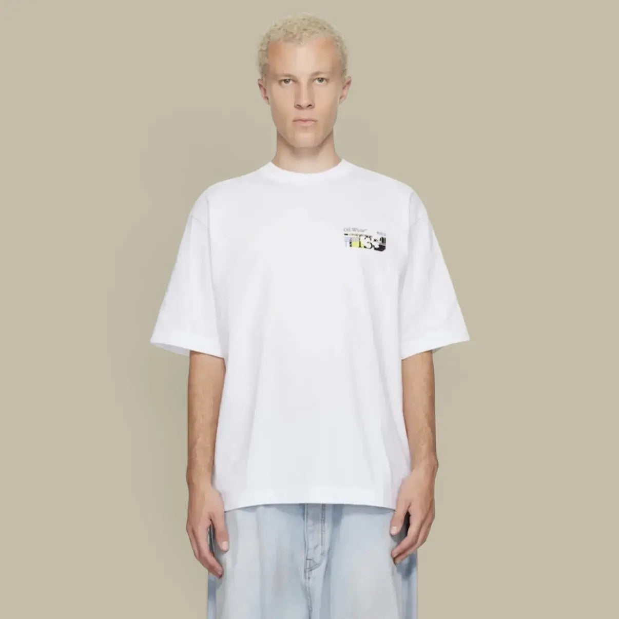 T-shirt Off-White Blanc - Indiustrial Arrow Off-White