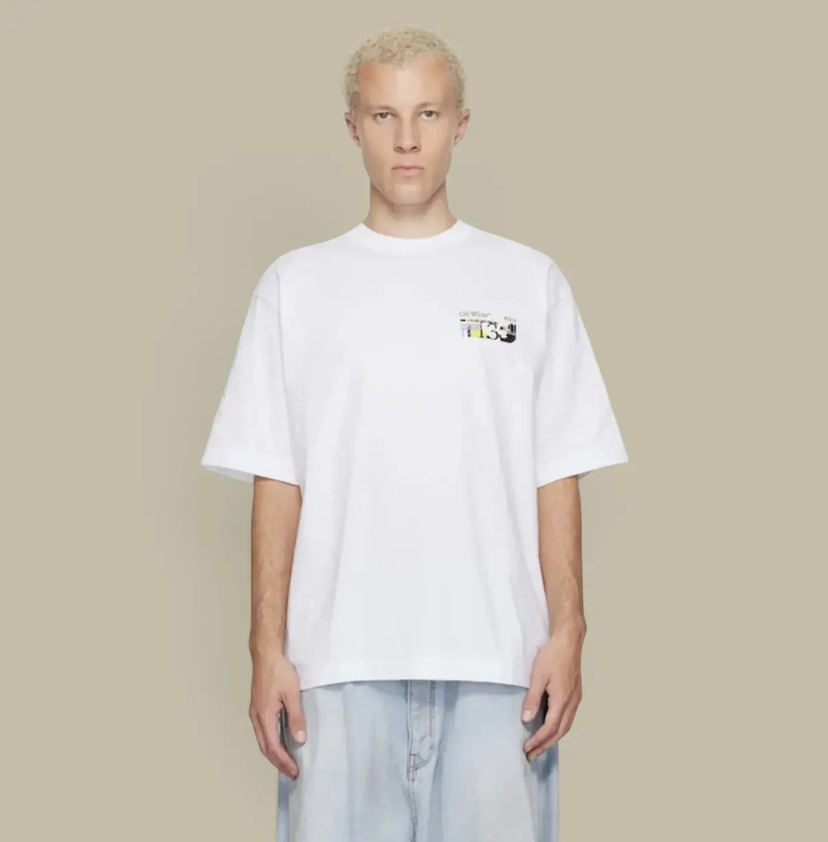 T-shirt Off-White Blanc - Indiustrial Arrow Off-White