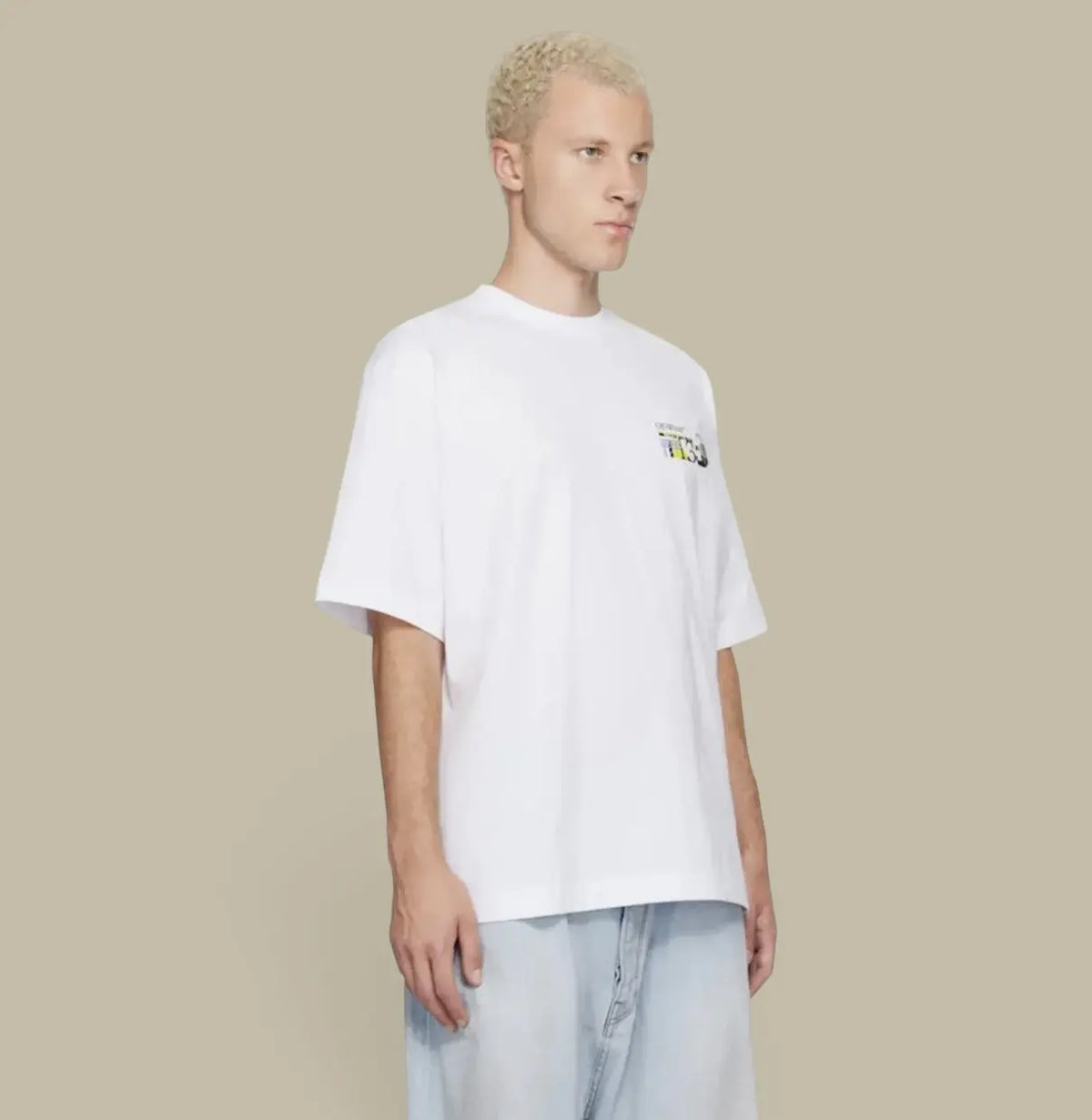 T-shirt Off-White Blanc - Indiustrial Arrow Off-White