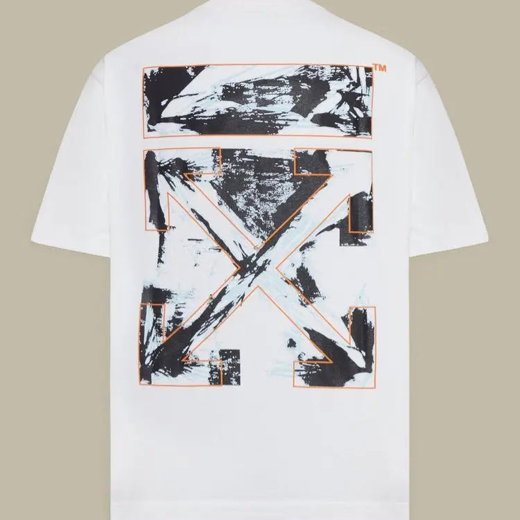 T-Shirt Off - White Blanc - Rubbed Paint Arrows - t-shirt