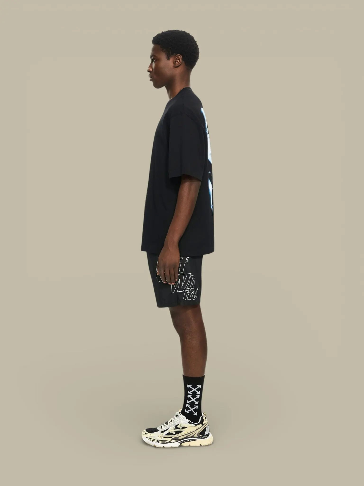 T-Shirt Off - White Noir - 3D Arrow Spray - t-shirt