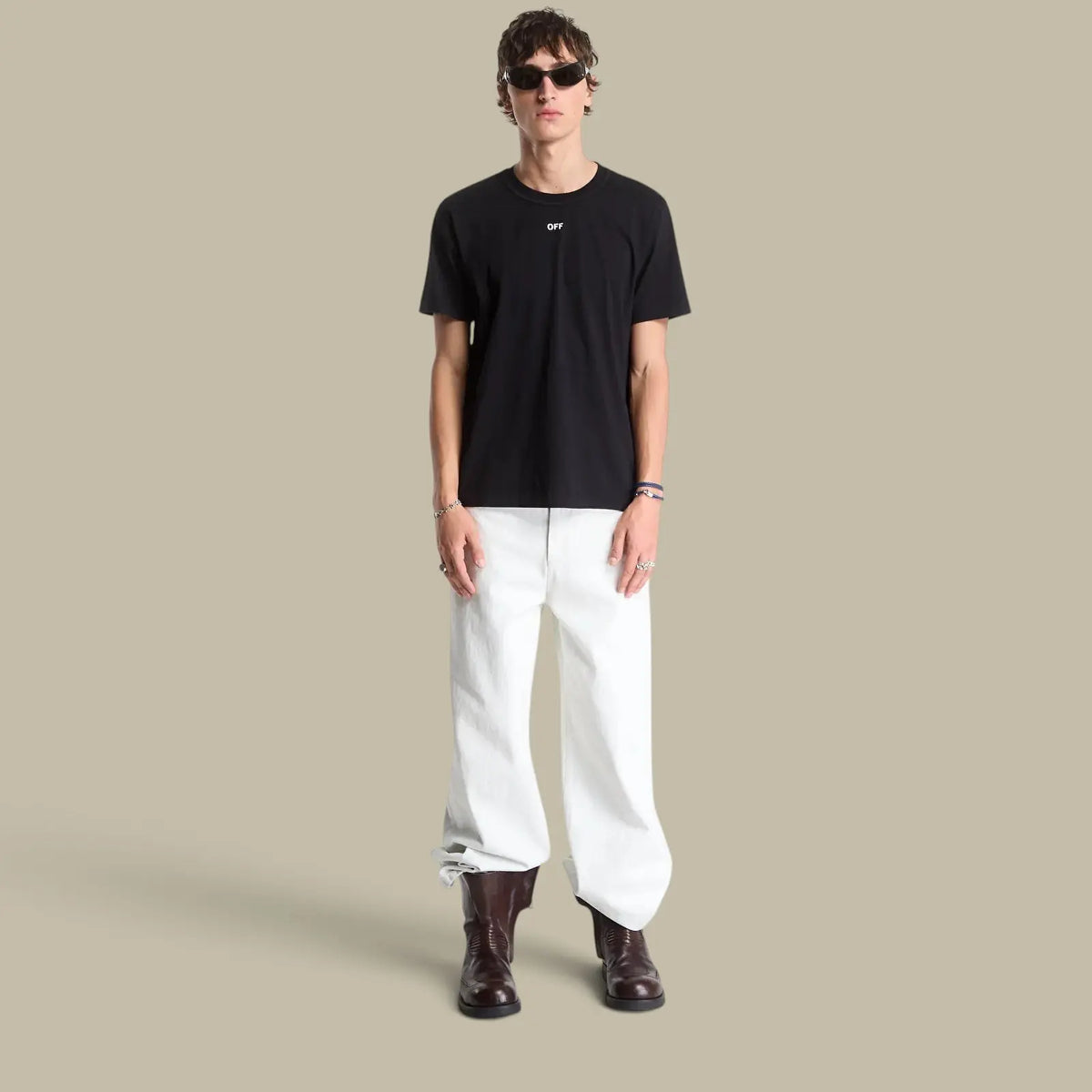 T-shirt Off-White Noir - Indiustrial Off-White