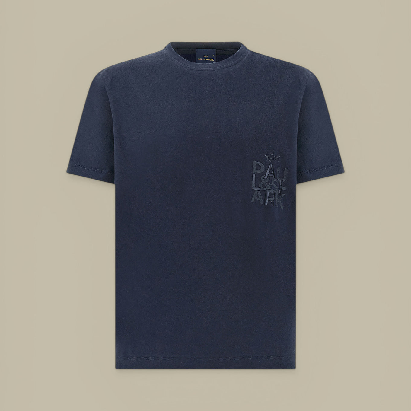 T-shirt Paul And Shark Noir - Brodé Paul and Shark