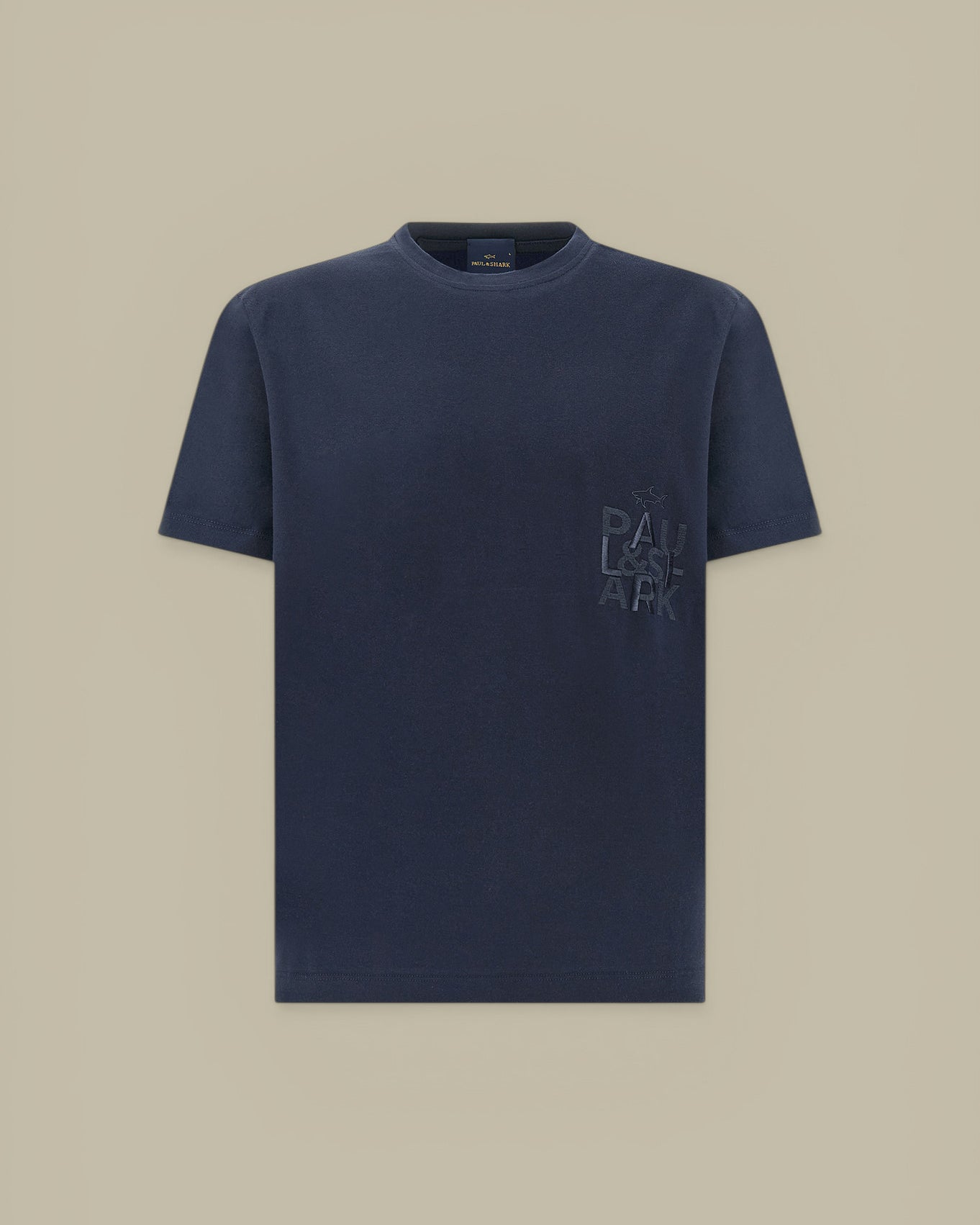 T-shirt Paul And Shark Noir - Brodé Paul and Shark