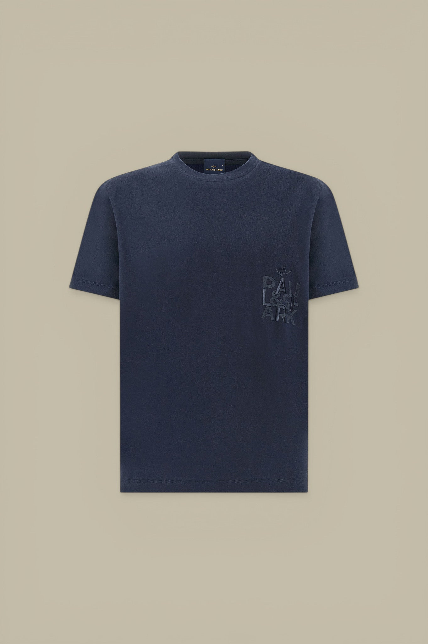 T-shirt Paul And Shark Noir - Brodé Paul and Shark