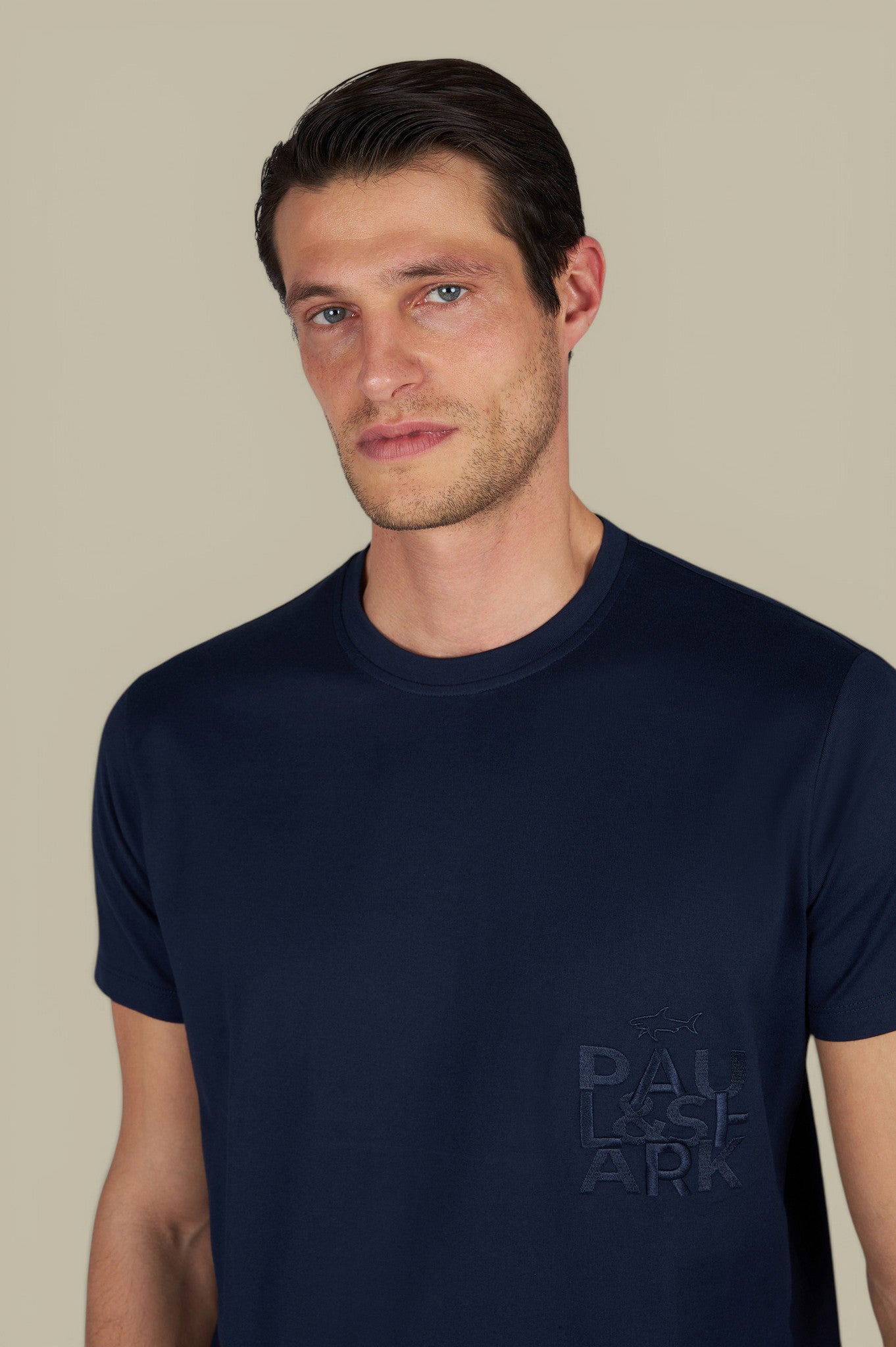 T-shirt Paul And Shark Noir - Brodé Paul and Shark