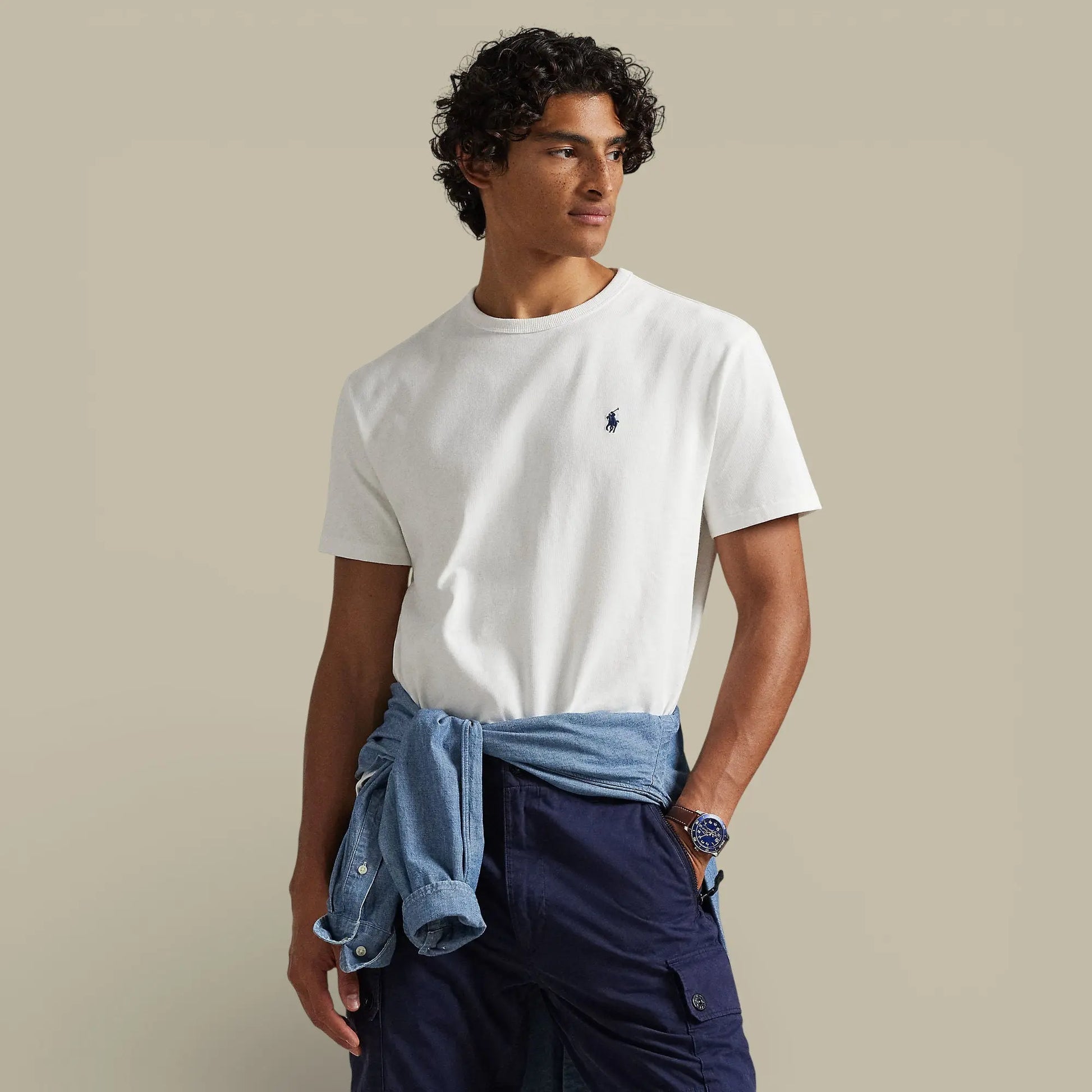 T-Shirt Ralph Lauren Blanc - Coton épais - t shirt