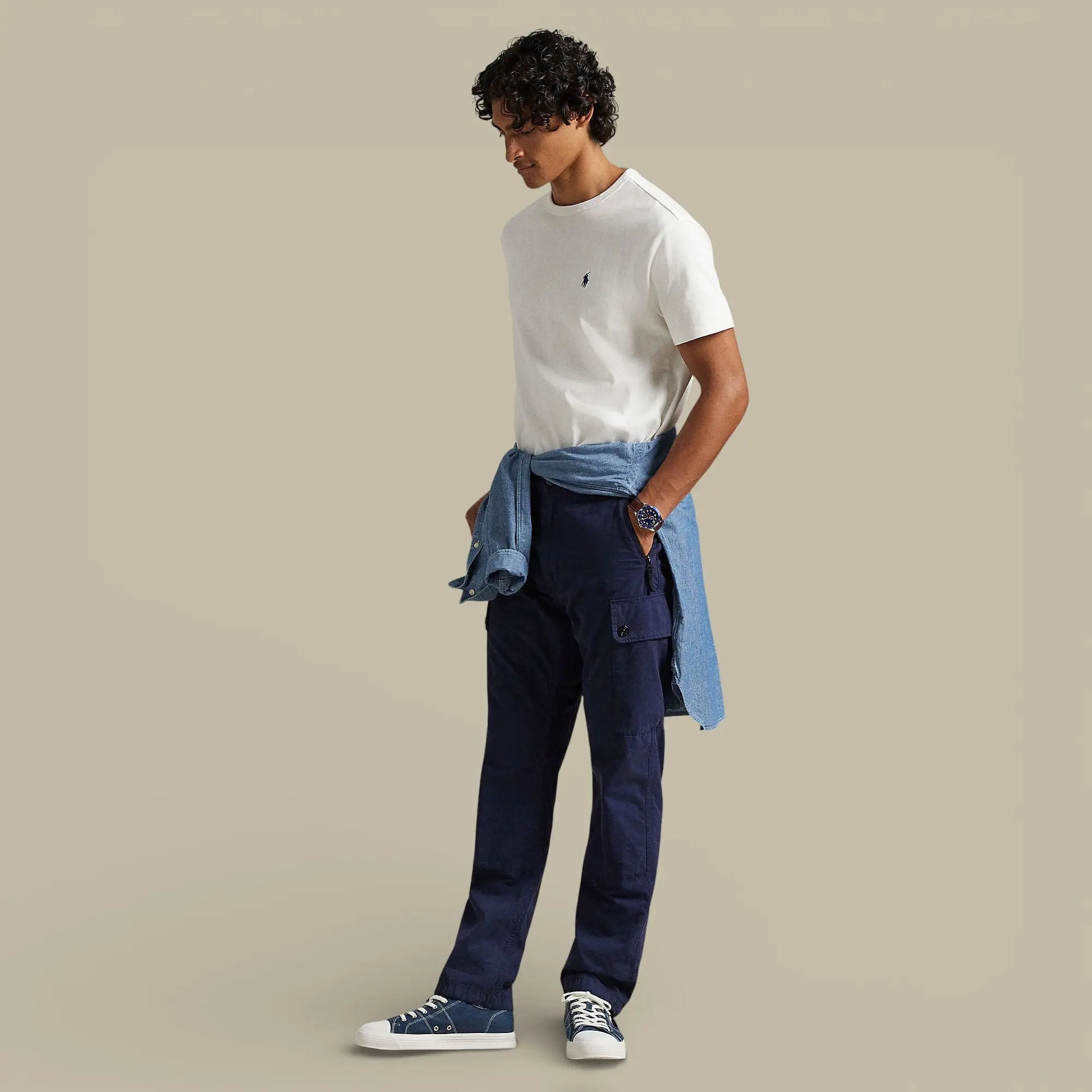 T-Shirt Ralph Lauren Blanc - Coton épais - t shirt