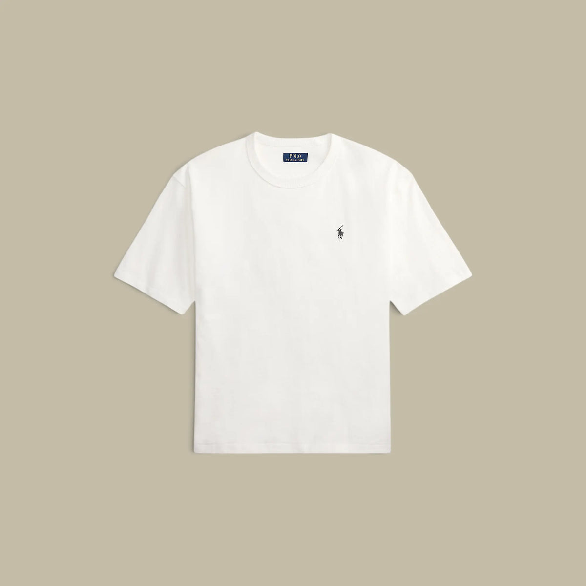 T-Shirt Ralph Lauren Blanc - Coton Epais Ralph Lauren
