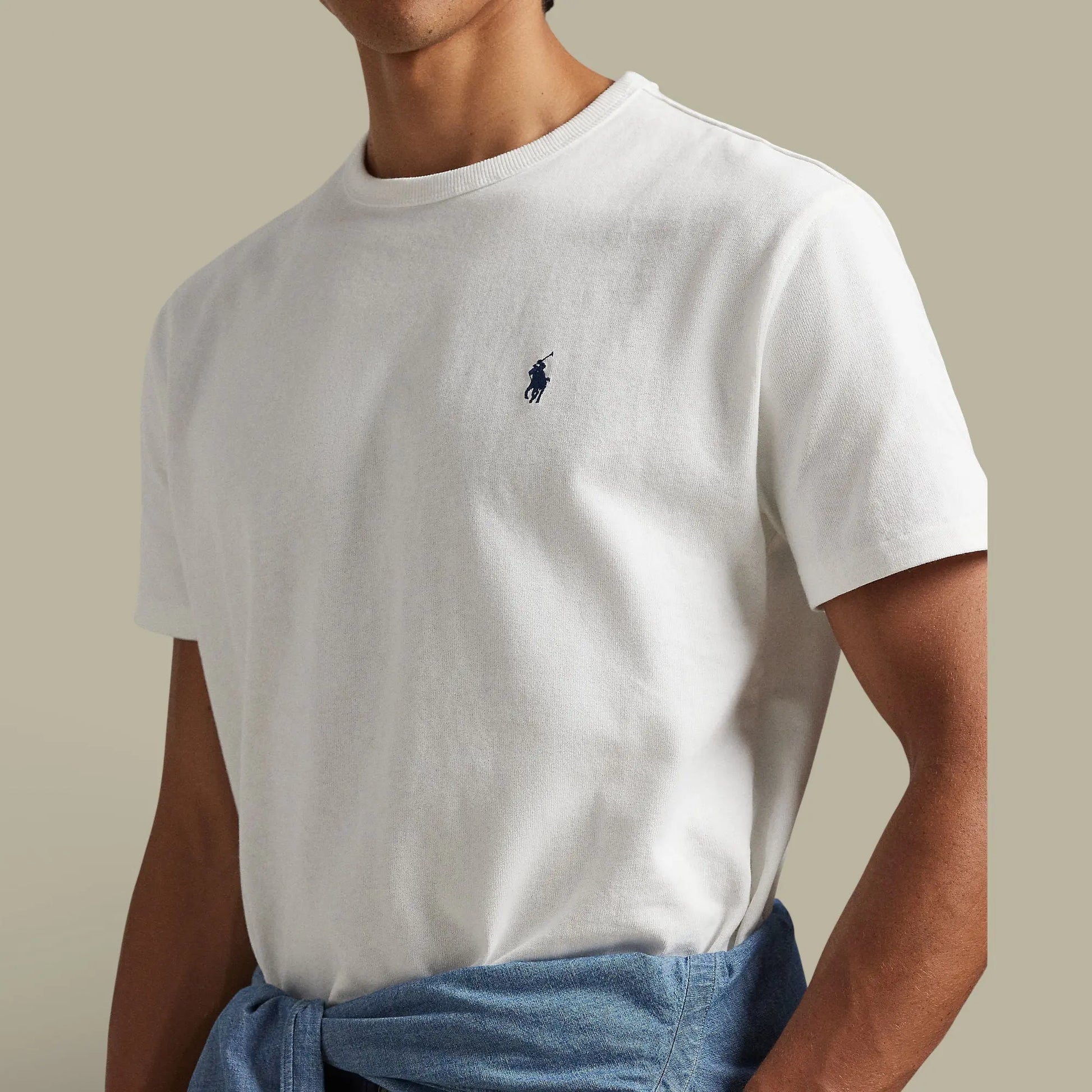 T-Shirt Ralph Lauren Blanc - Coton épais - t shirt