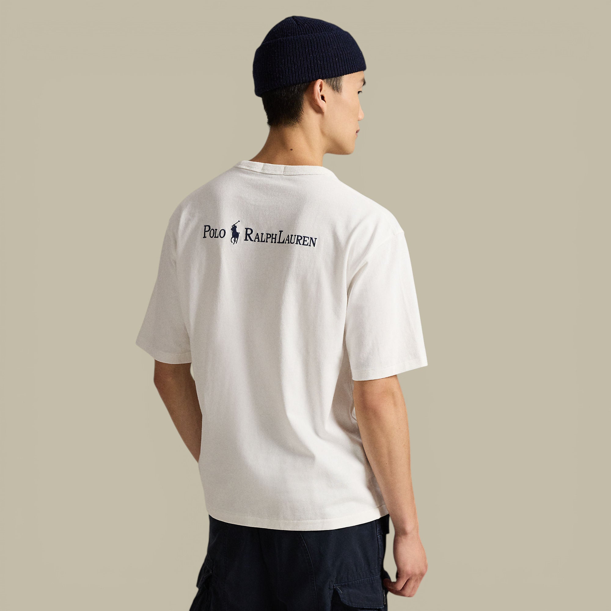 T-Shirt Ralph Lauren Blanc - Coton Épais Ralph Lauren