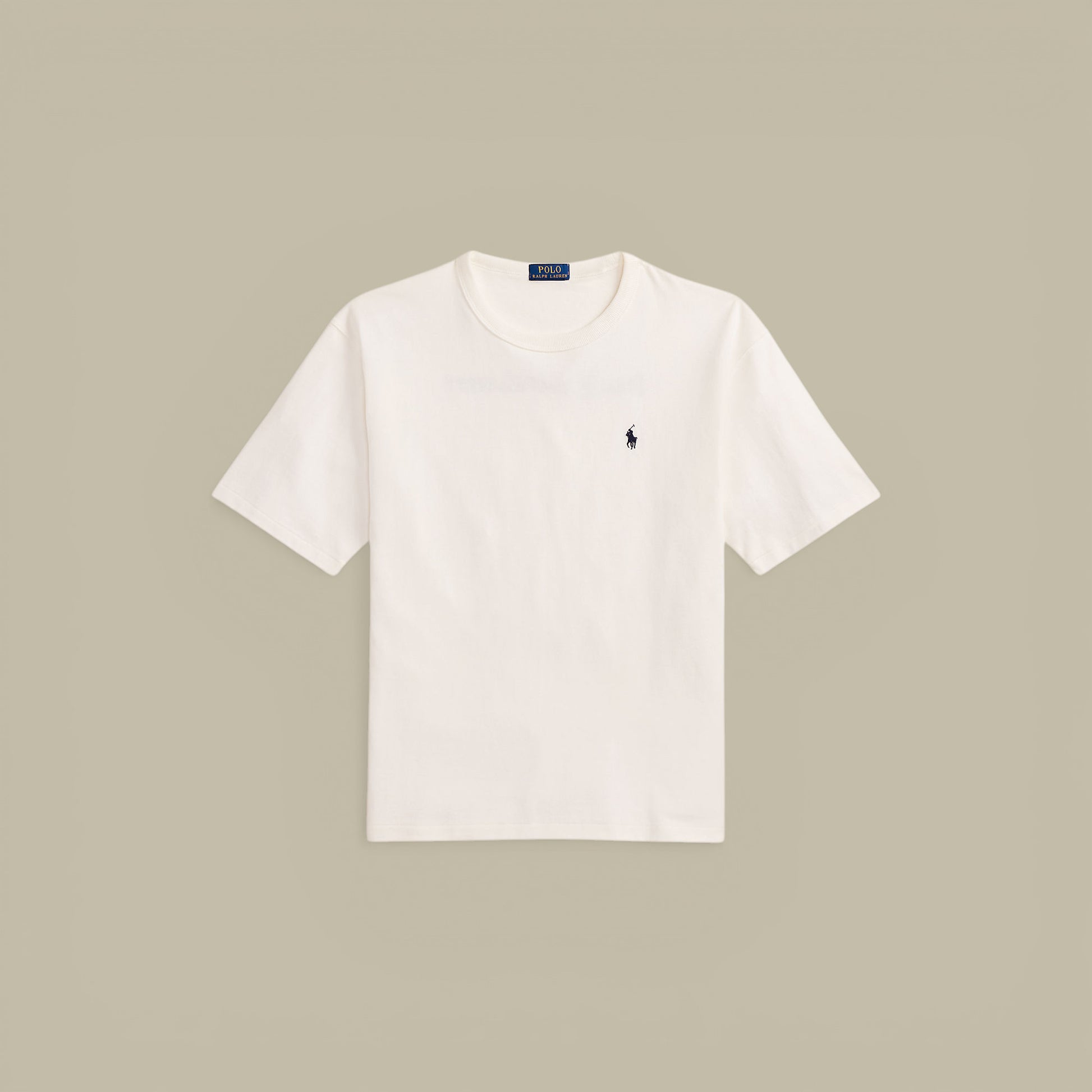 T-Shirt Ralph Lauren Blanc - Coton Épais Ralph Lauren