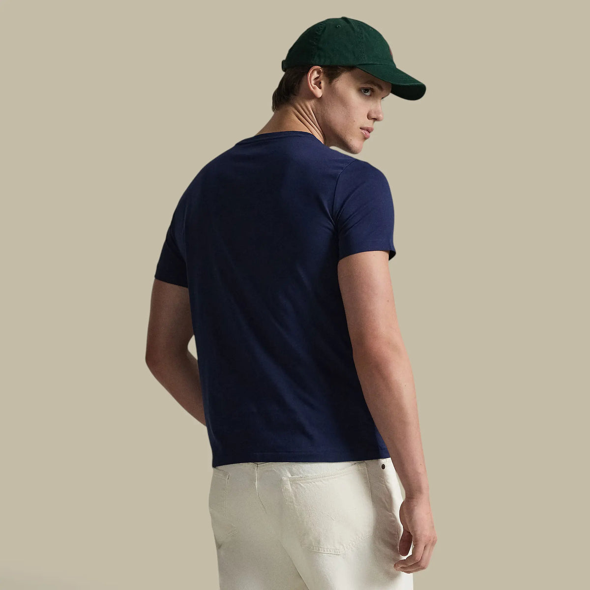 T-Shirt Ralph Lauren Blanc - Coton Epais Ralph Lauren