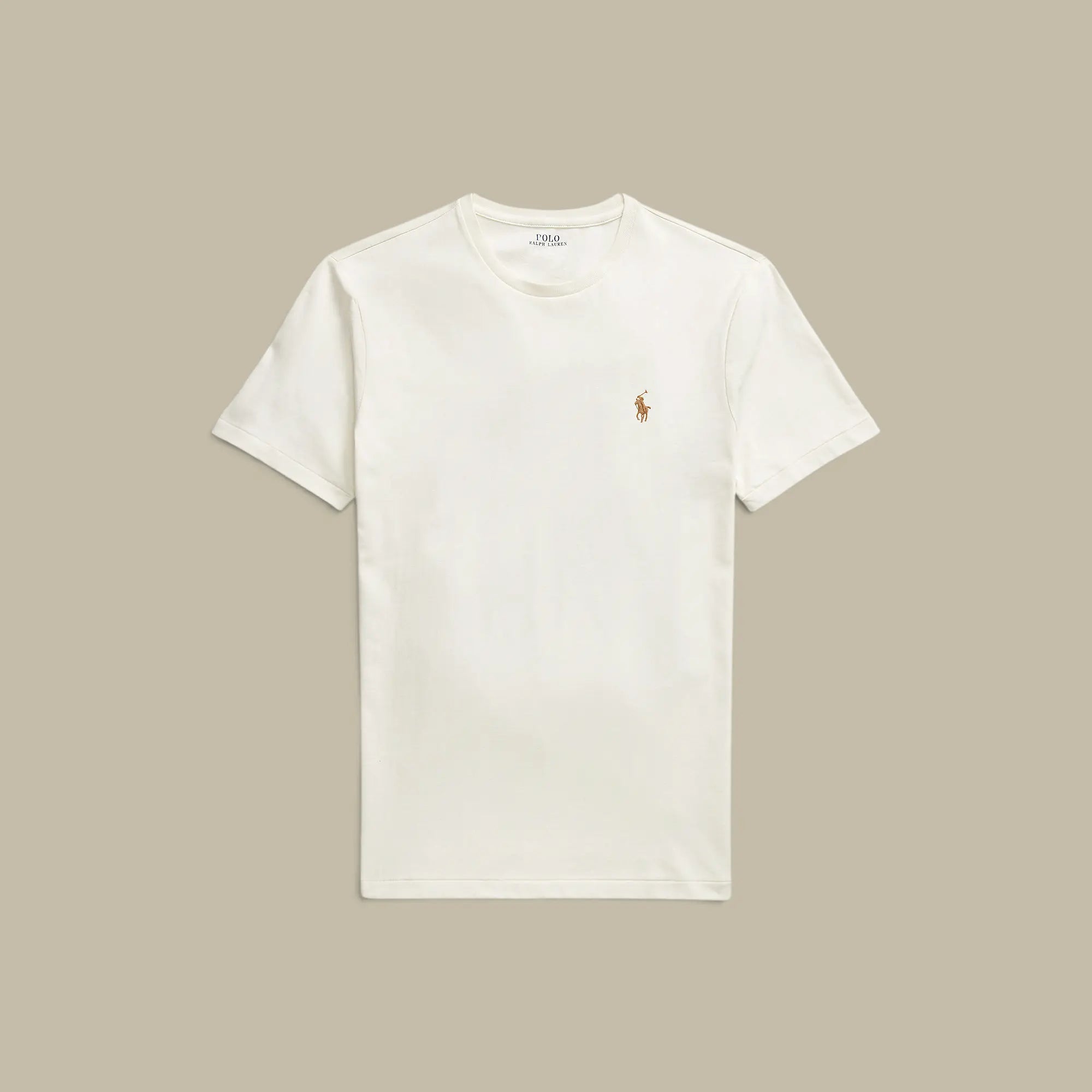 T-Shirt Ralph Lauren Creme - Custom Slim Fit Ralph Lauren