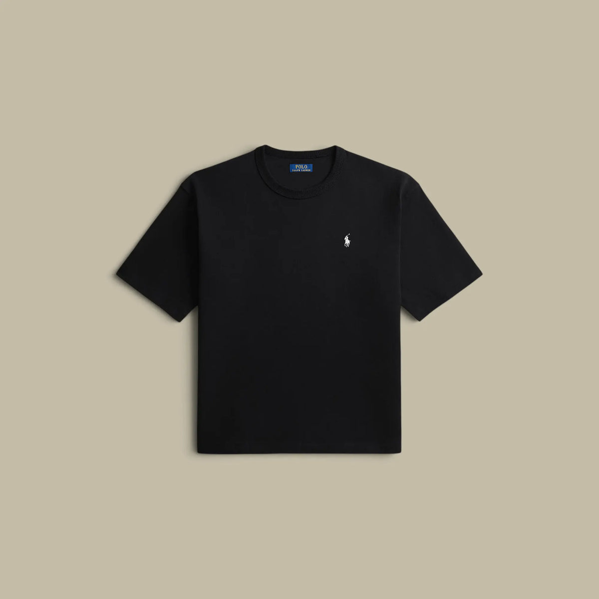 T-Shirt Ralph Lauren Noir - Coton Epais Ralph Lauren