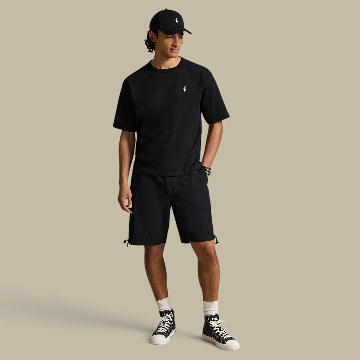 T-Shirt Ralph Lauren Noir - Coton Epais Ralph Lauren
