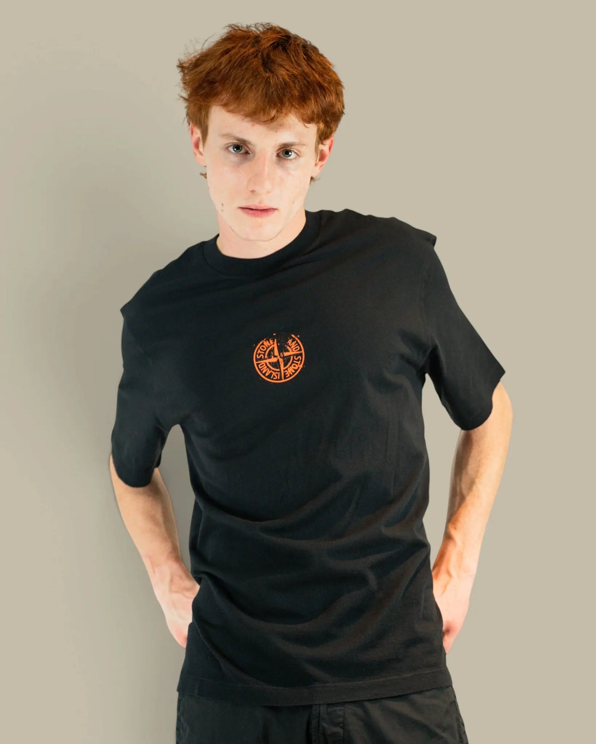 T-shirt Stone Island Black – Logo au Dos Stone Island