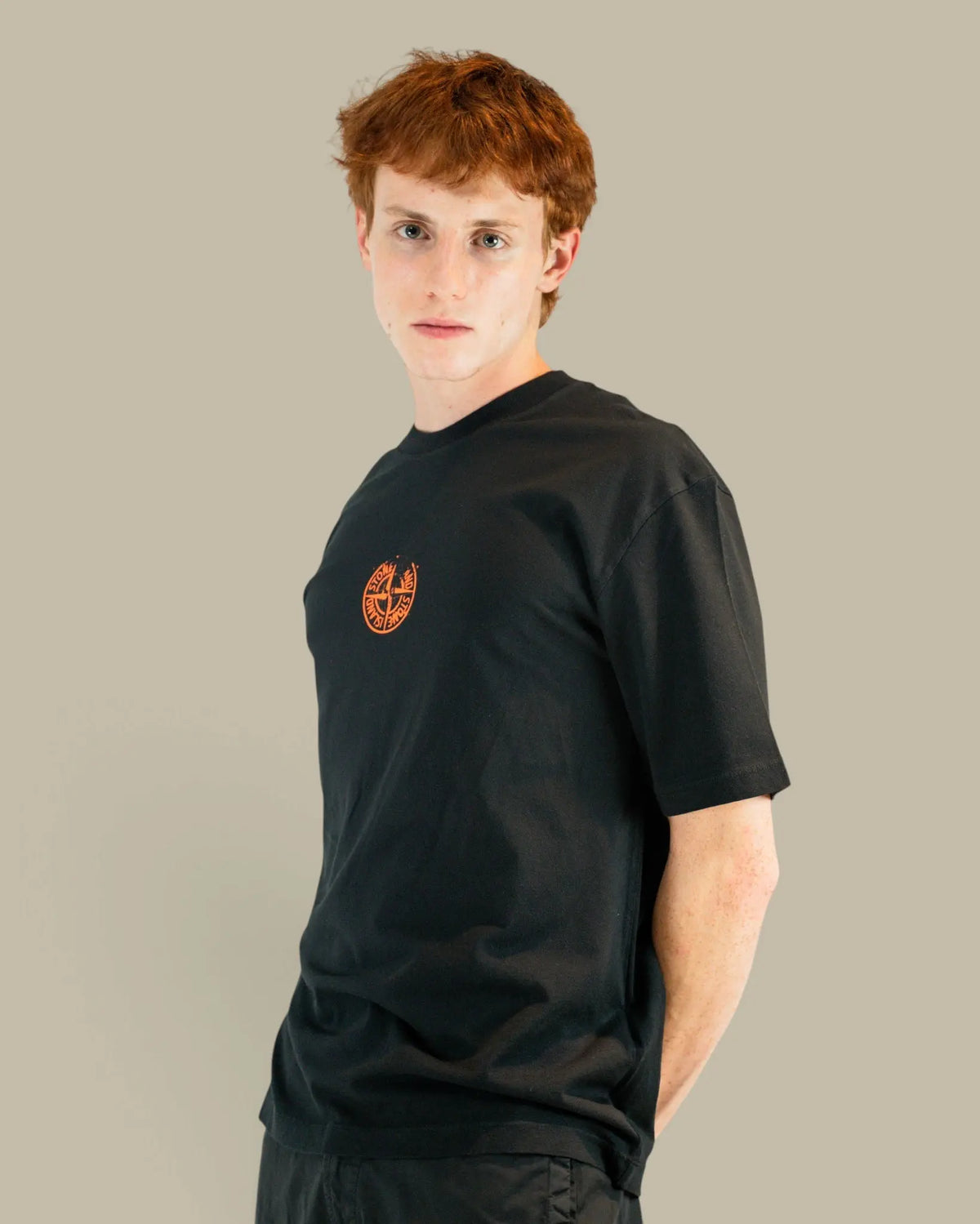 T-shirt Stone Island Black – Logo au Dos Stone Island