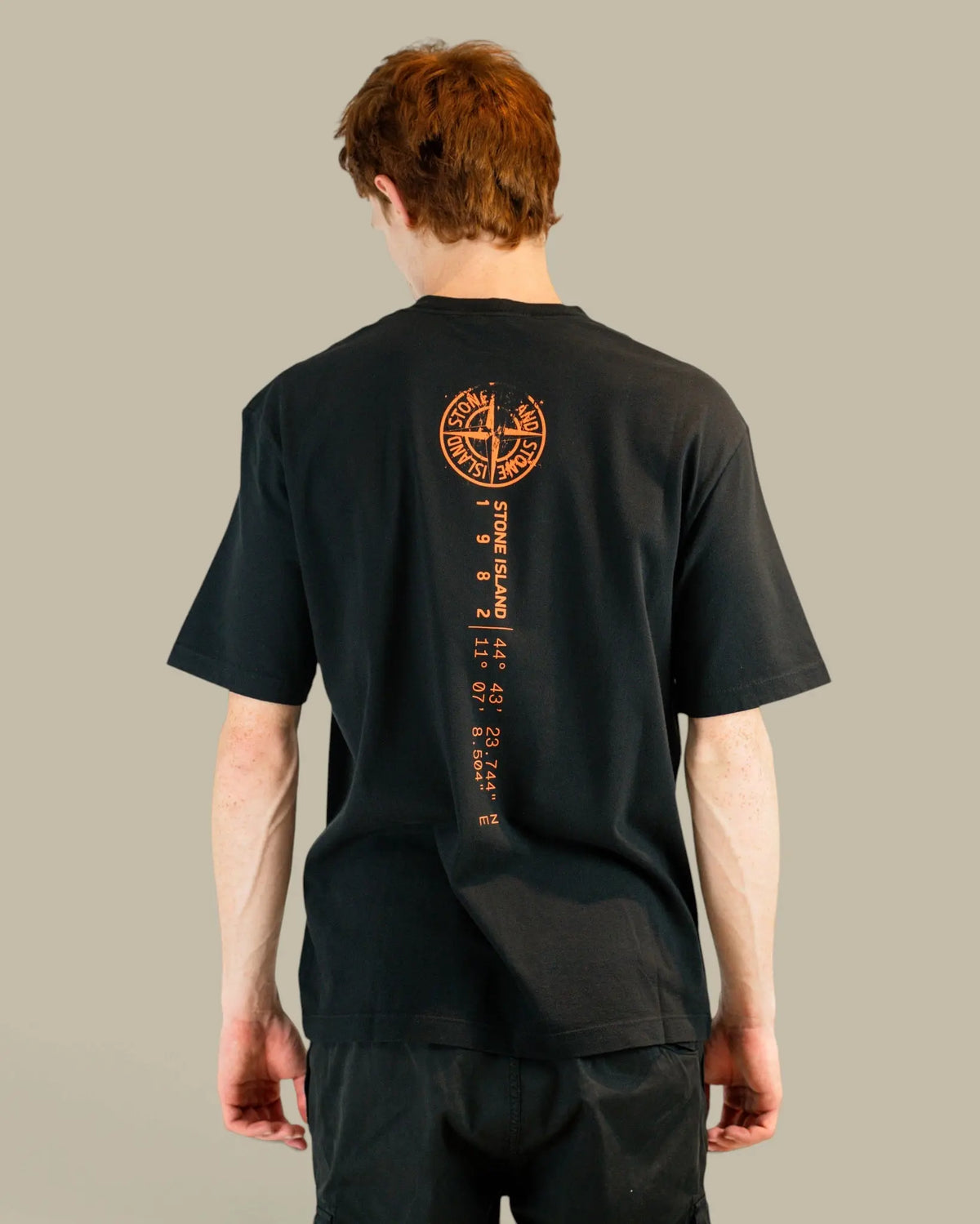 T-shirt Stone Island Black – Logo au Dos Stone Island