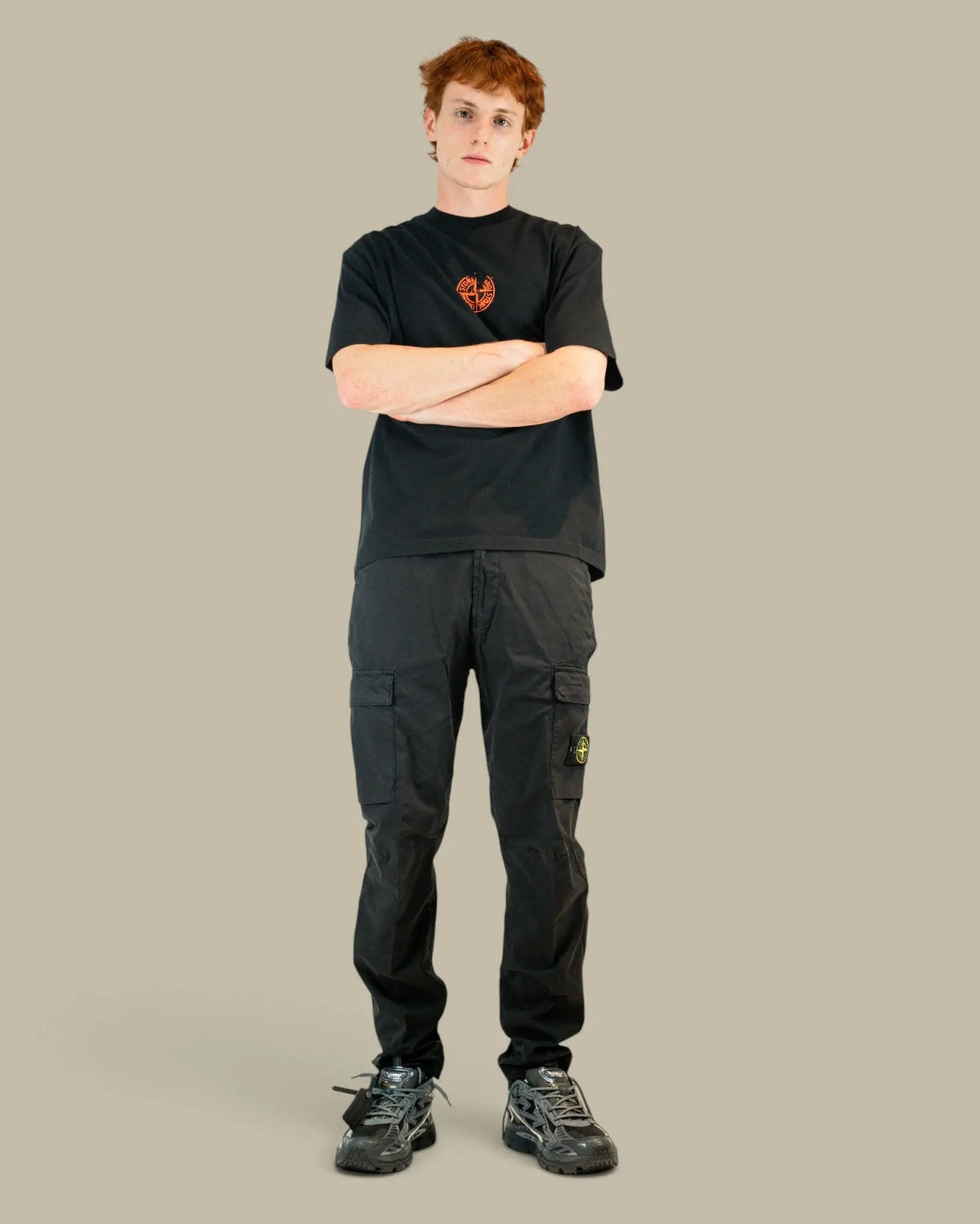 T-shirt Stone Island Black – Logo au Dos Stone Island