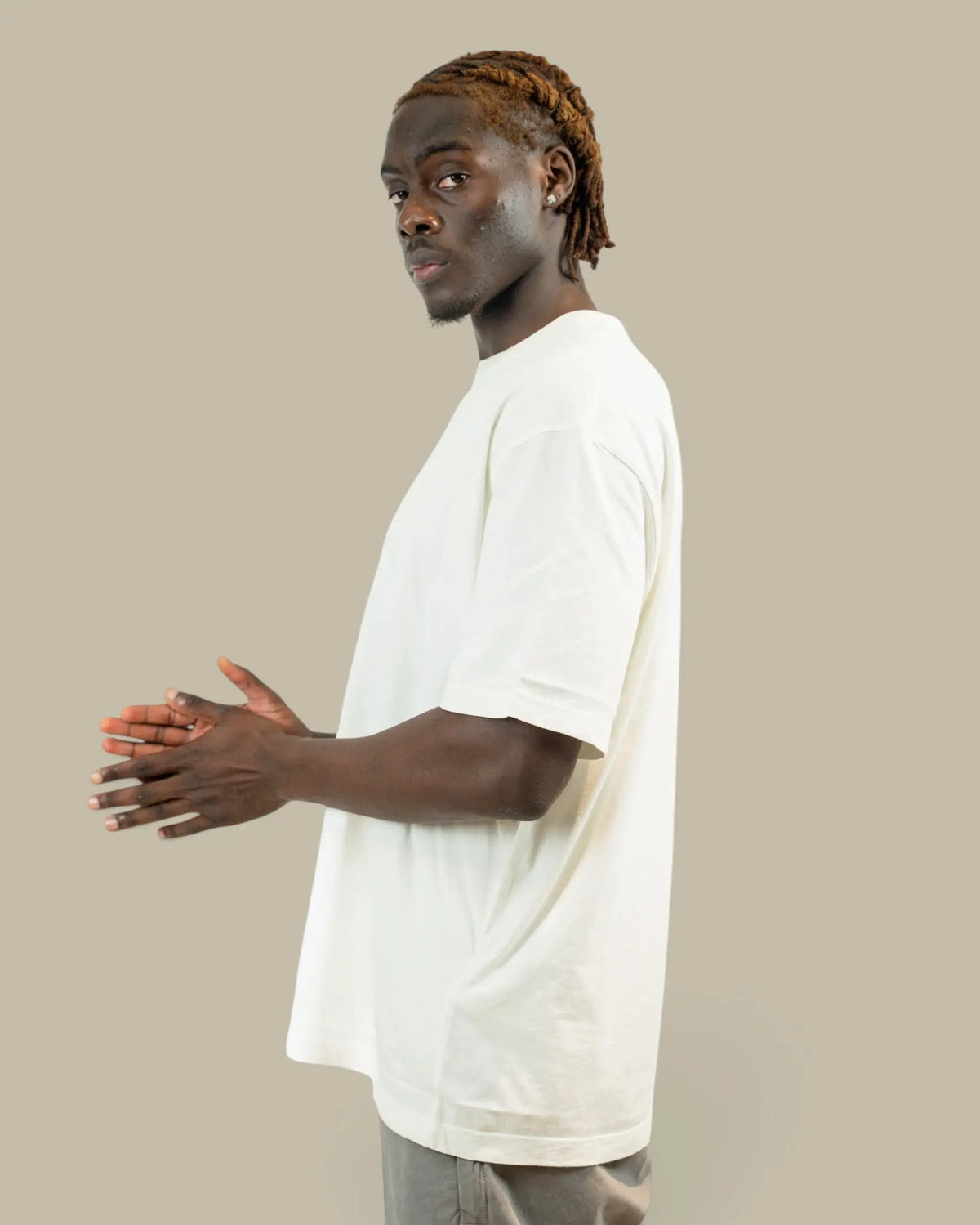 T-shirt Stone Island Blanc – Logo au Dos Stone Island
