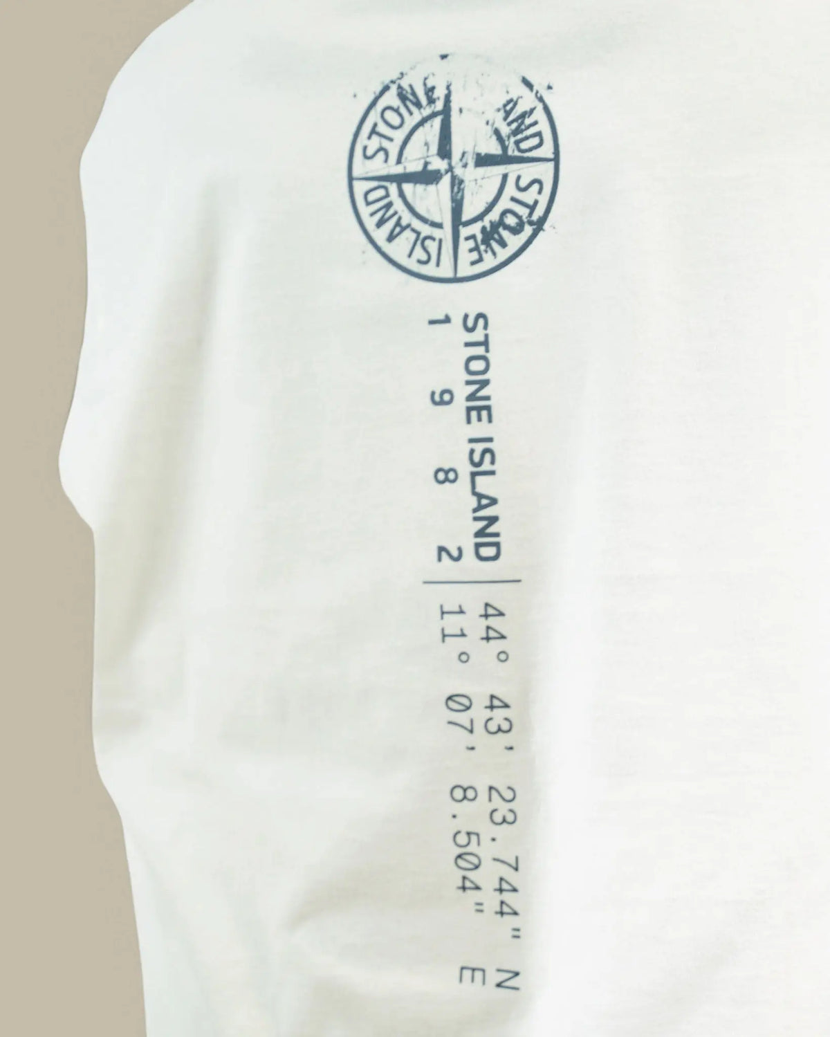 T-shirt Stone Island Blanc – Logo au Dos Stone Island