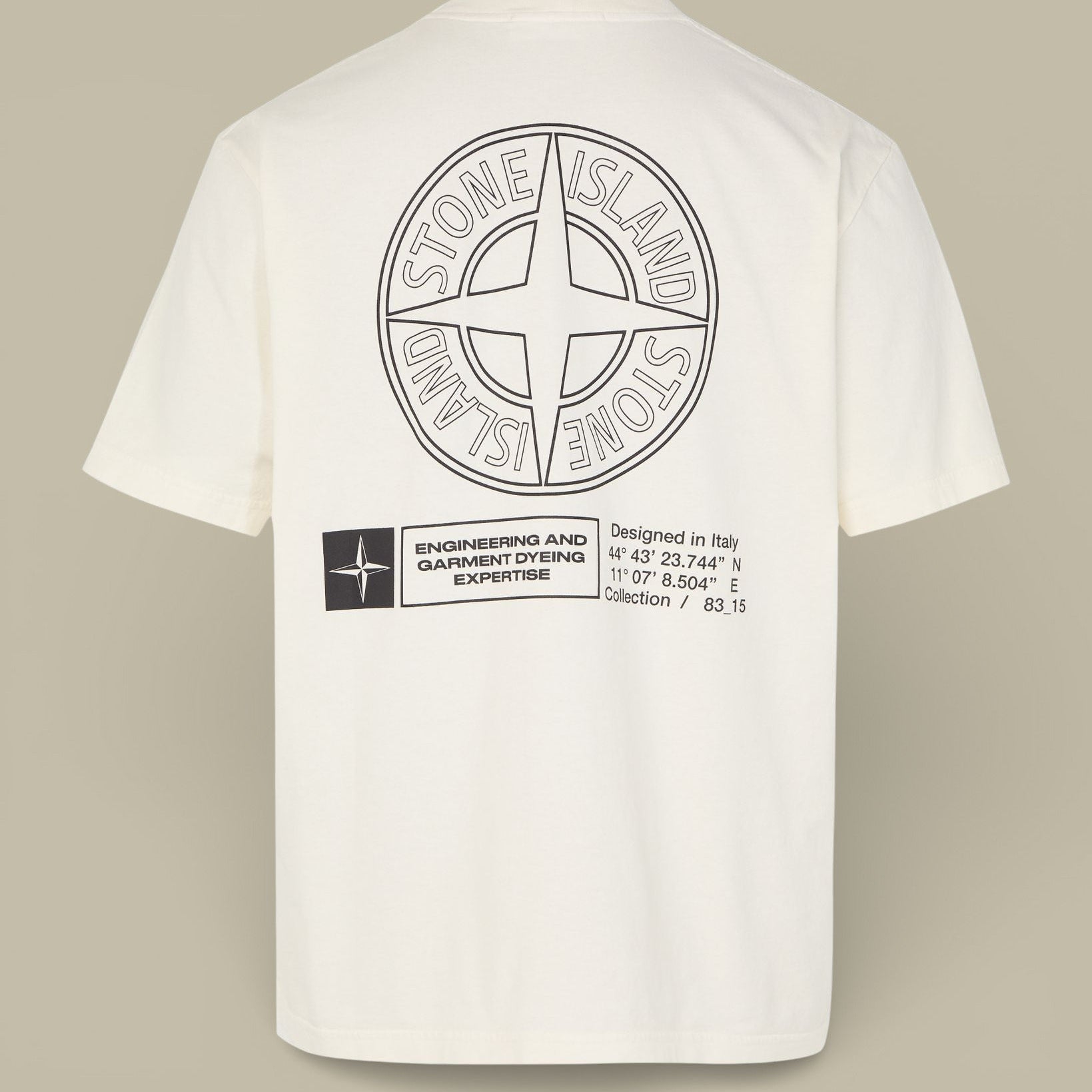 T shirt Stone Island Blanc Cassé - Coton Organic - t shirt