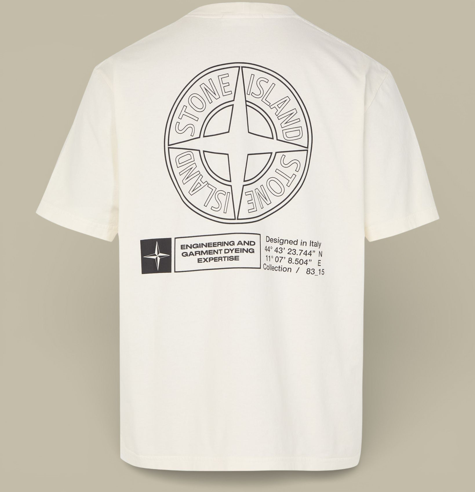 T shirt Stone Island Blanc Cassé - Coton Organic - t shirt