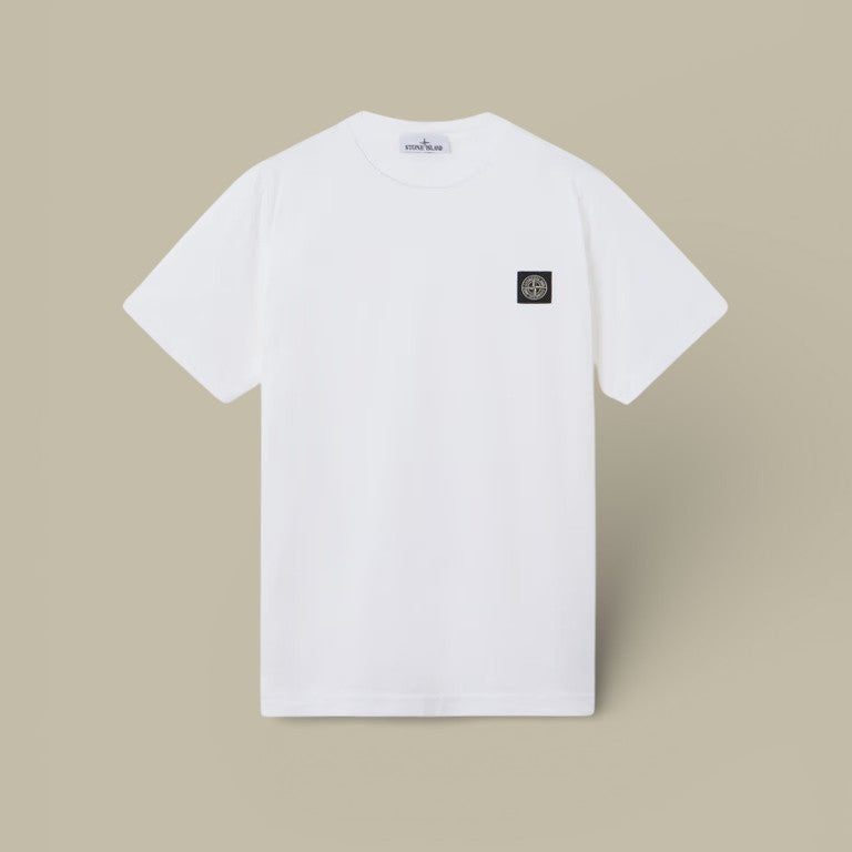 T-shirt Stone Island Blanc - écuisson Compass - t shirt