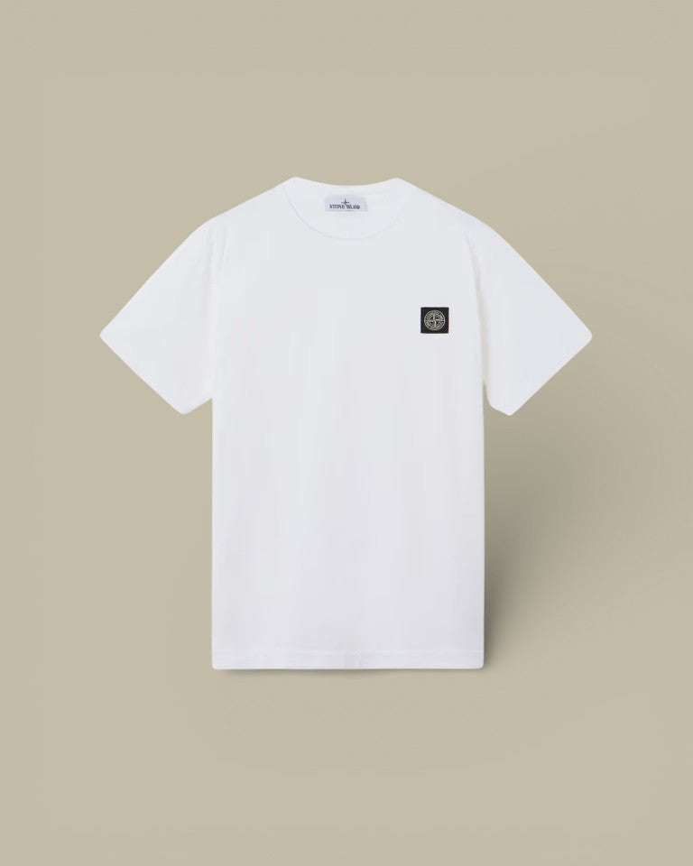 T-shirt Stone Island Blanc - écuisson Compass - t shirt