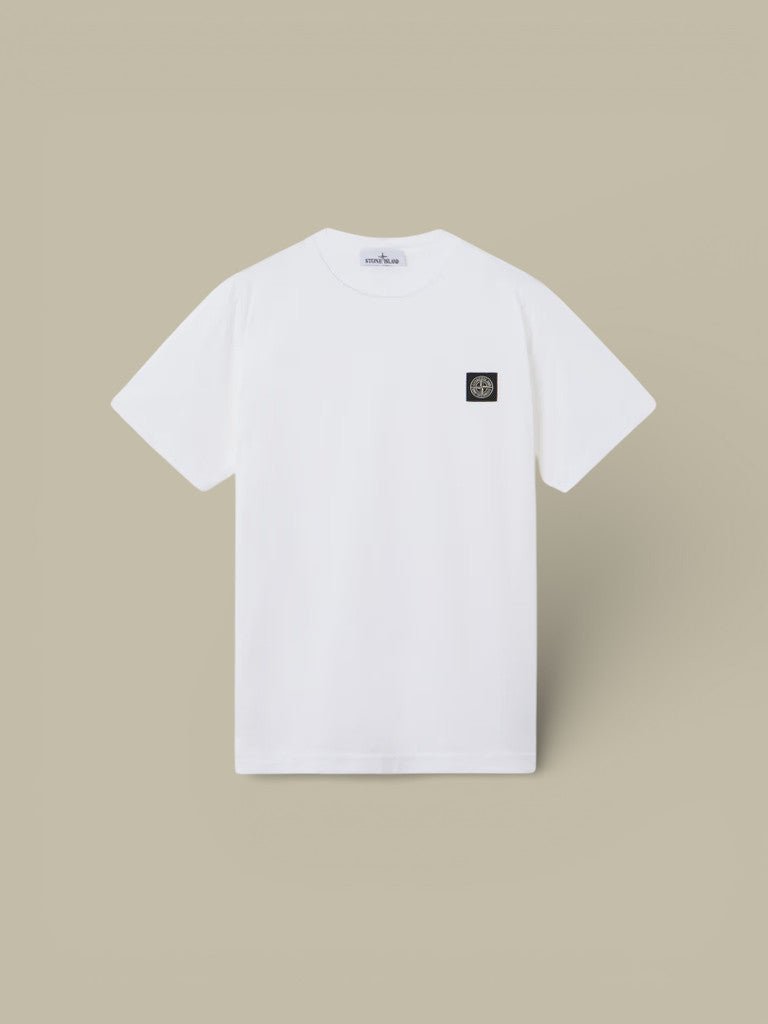 T-shirt Stone Island Blanc - écuisson Compass - t shirt