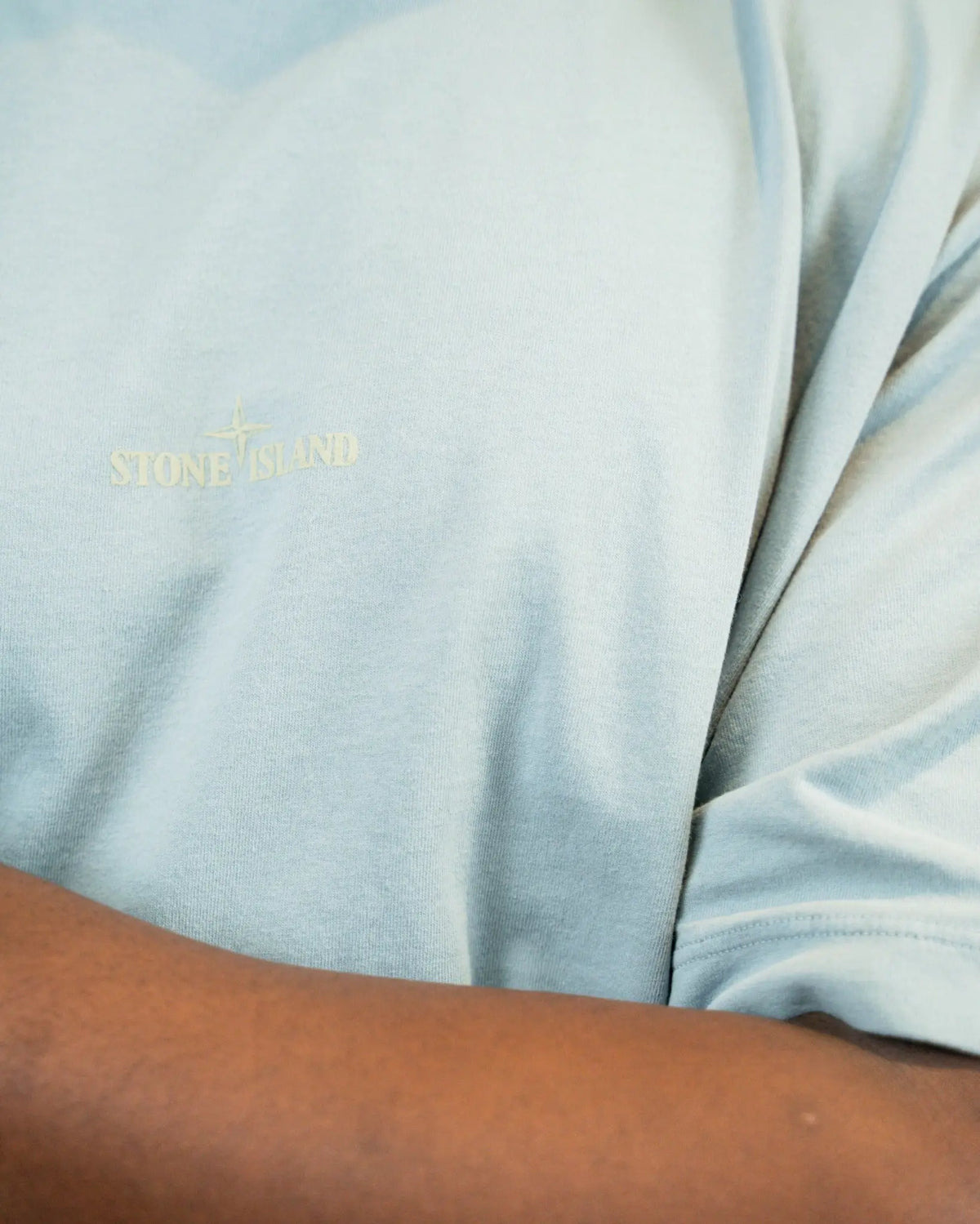 T-shirt Stone Island Bleu - Logo au dos Stone Island