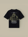 T-shirt Stone Island Noir Coton Épais - Logo dans le dos - t shirt
