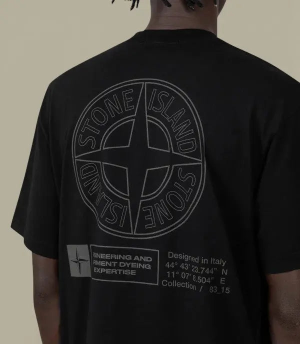 T-shirt Stone Island Noir - Coton Organic - t shirt