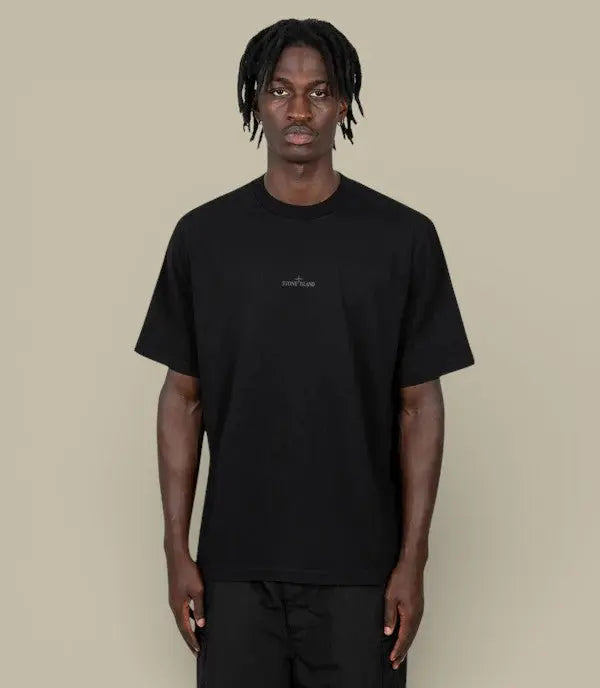 T-shirt Stone Island Noir - Coton Organic - t shirt
