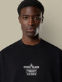 T shirt Stone Island Noir - Coton Organic - Logo Dans le Dos - t shirt