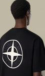 T shirt Stone Island Noir - Coton Organic - Logo Dans le Dos - t shirt