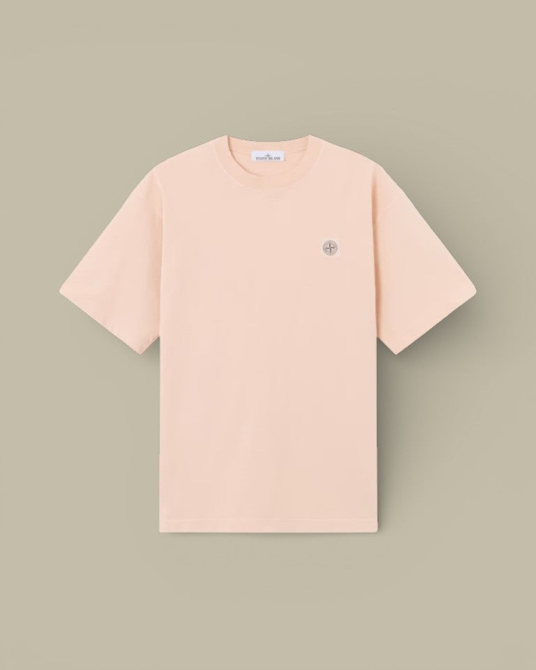 T-shirt Stone Island Rose Pâle - Patch Compass - t shirt