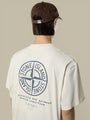 T-shirt Stone Island Crème - Coton épais Stone Island