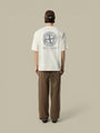 T-shirt Stone Island Crème - Coton épais Stone Island