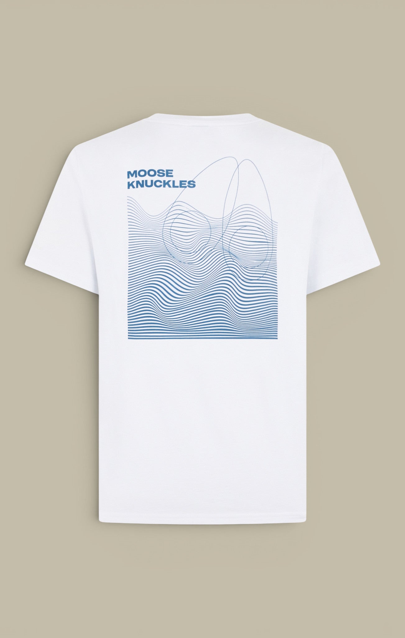 T-shirt Blanc Et Bleu Moose Knuckles Moose Knuckles