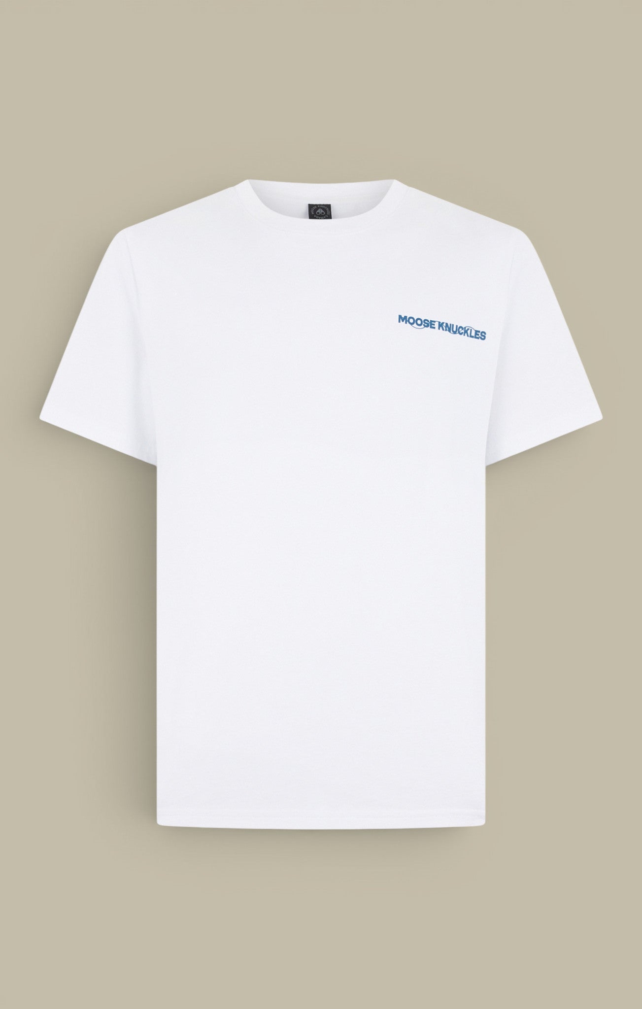 T-shirt Blanc Et Bleu Moose Knuckles Moose Knuckles
