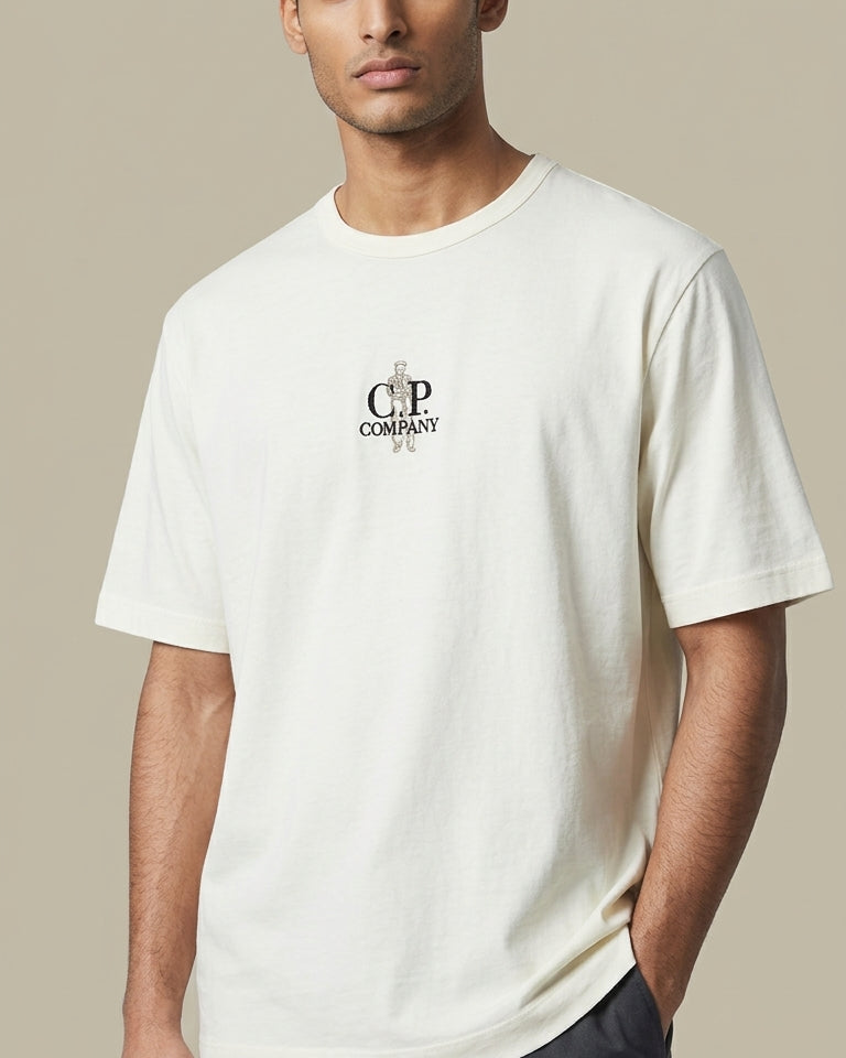 T-shirt C.P. Company Blanc - Coton épais C.P. Company