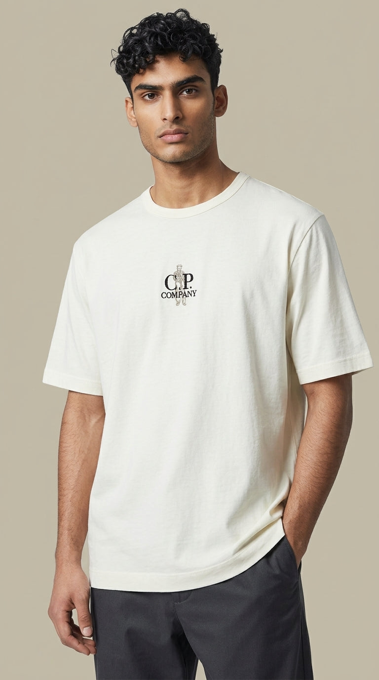 T-shirt C.P. Company Blanc - Coton épais C.P. Company