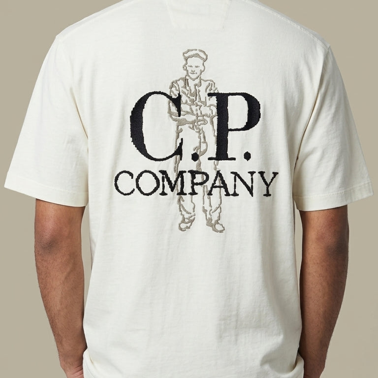 T-shirt C.P. Company Blanc - Coton épais C.P. Company