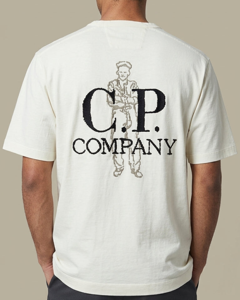 T-shirt C.P. Company Blanc - Coton épais C.P. Company