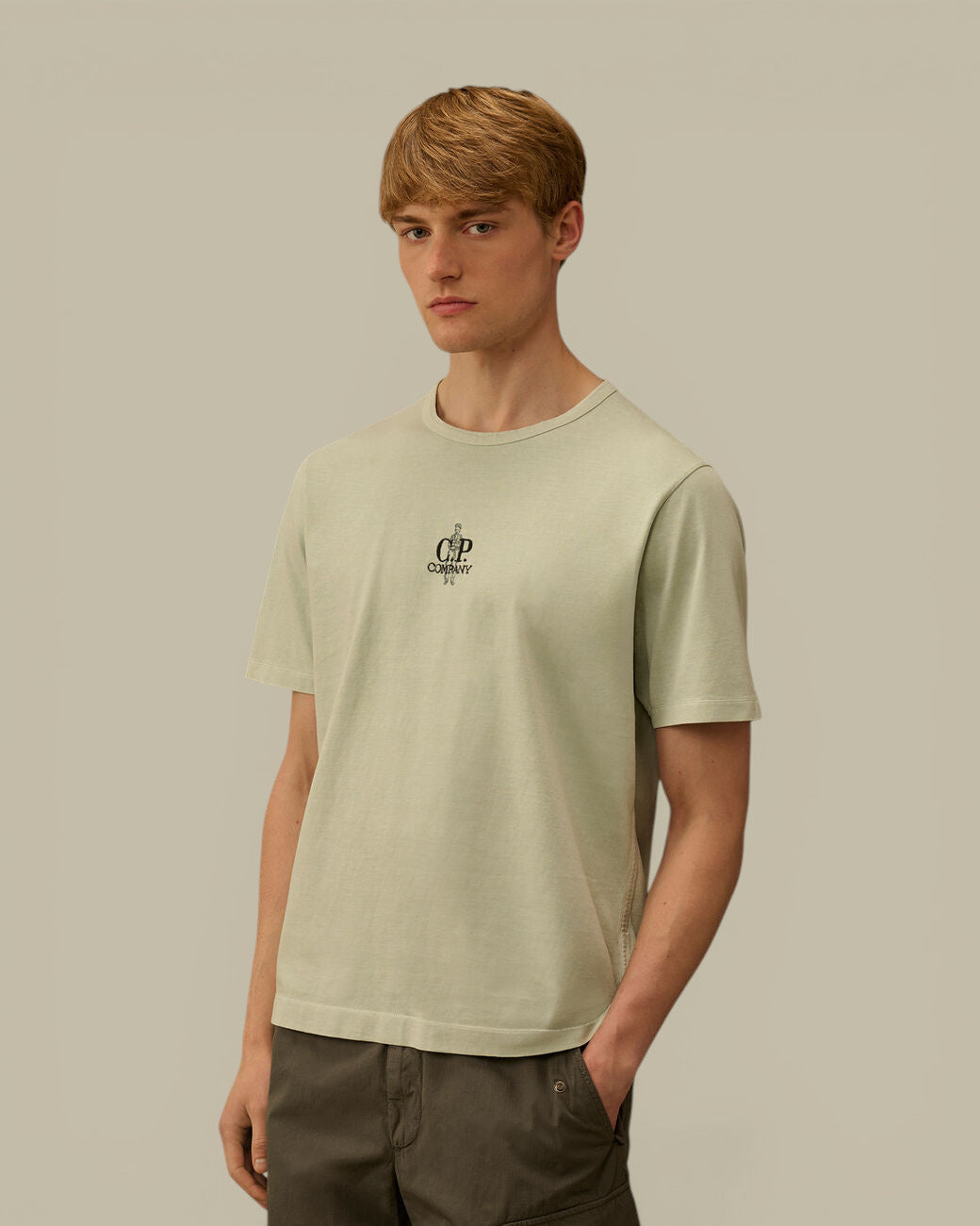 T-shirt C.P. Company Bleu - Coton épais C.P. Company