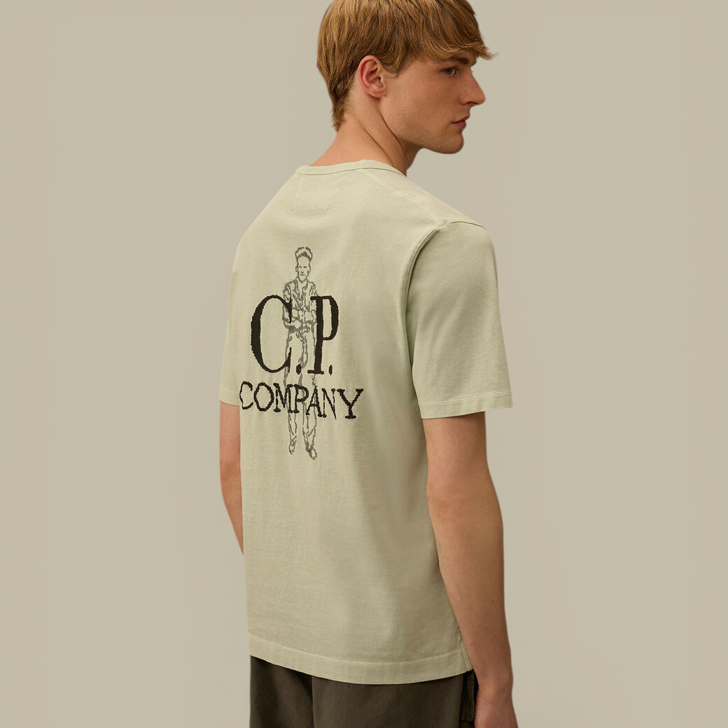 T-shirt C.P. Company Bleu - Coton épais C.P. Company